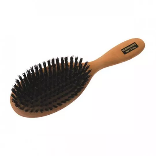 Escova de cabelo oval de pereira