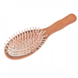 [I980] Escova de cabelo com cerdas de madeira